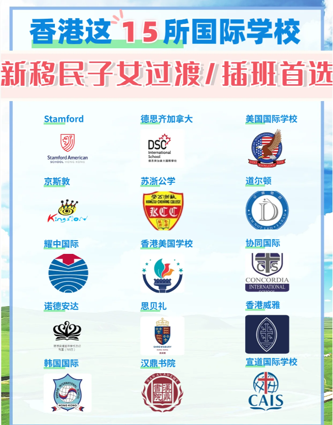 這15所香港國際學校，適合新移民家庭插班過渡